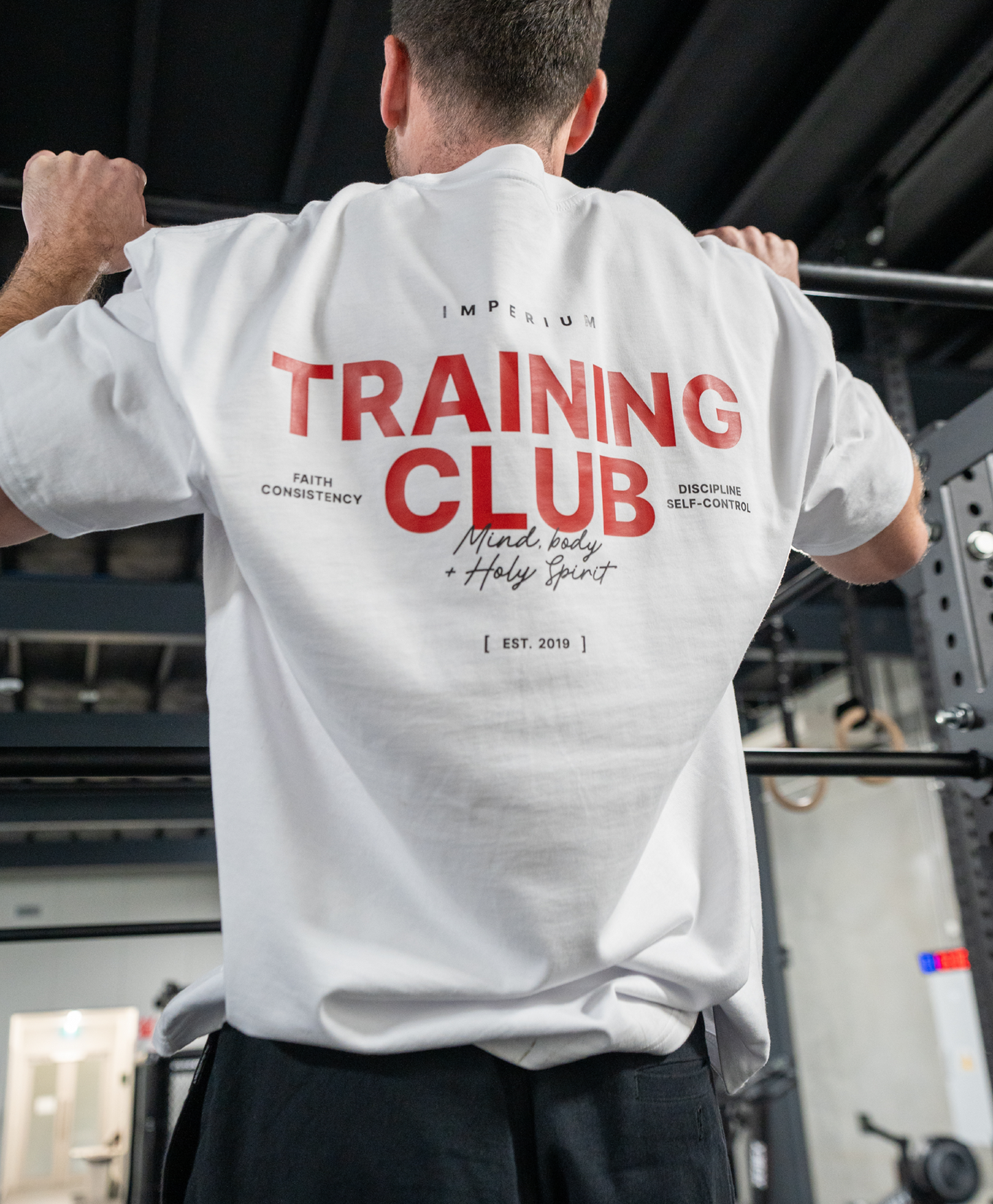 Training Club - Mind, body & Holy Spirit White T-shirt by Imperium